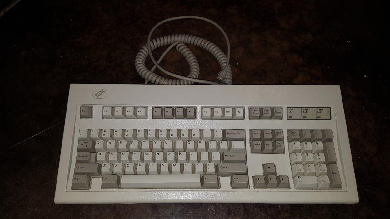Vintage IBM Model M Clicky Keyboard Detachable PS/2 Cable