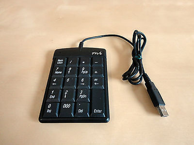 Micro Innovations USB KP25B Wired Keypad Number Plus