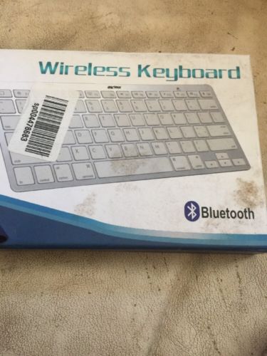 Wireless Bluetooth Keyboard Slim For Macs (Silver/White) Shark