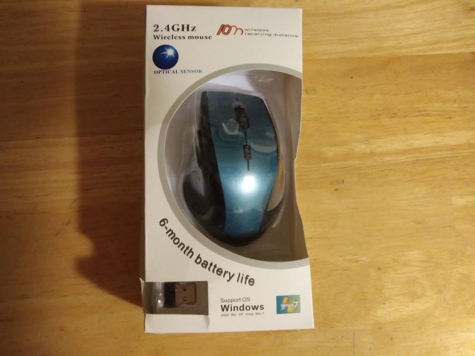 New 2.4GHZ Wireless Optical Mouse - 1200 DPI