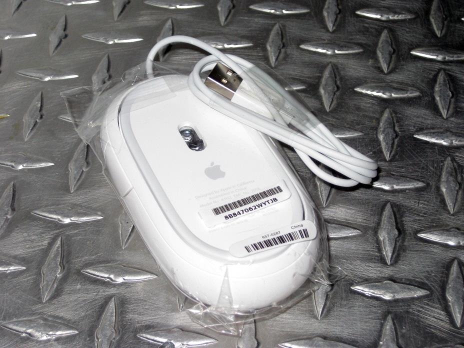 NEW Apple Genuine Wired USB Mighty Mouse A1152 MB112LL/B New Sealed