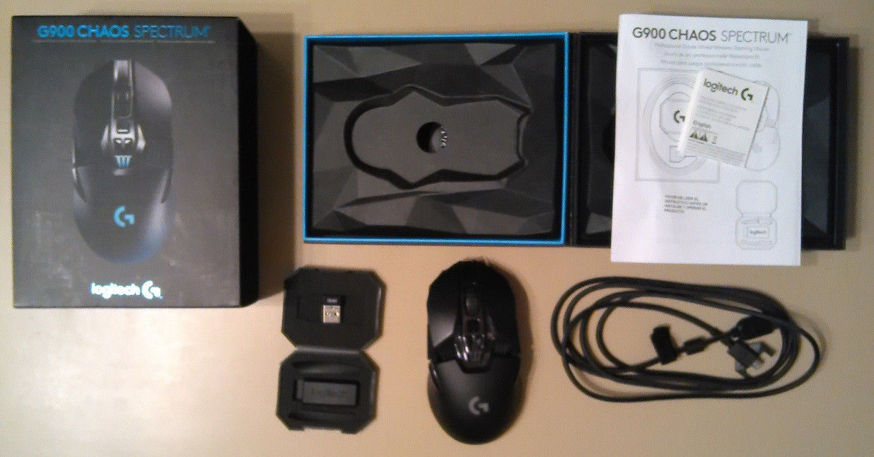 Logitech G900 Chaos Spectrum Professional Grade Wired/Wireless Gaming Mouse USB