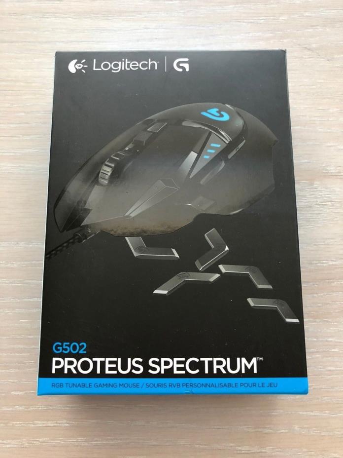 Logitech G502 Proteus Spectrum RGB Tunable Gaming Mouse, 12,000 DPI