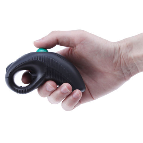 USB Wireless Handheld Trackball Mouse Thumb Controlled Mouse