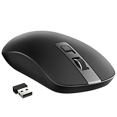 VicTsing 4-Button Slim Silent Wireless Mouse 3 Adjustable CPI Levels Click with