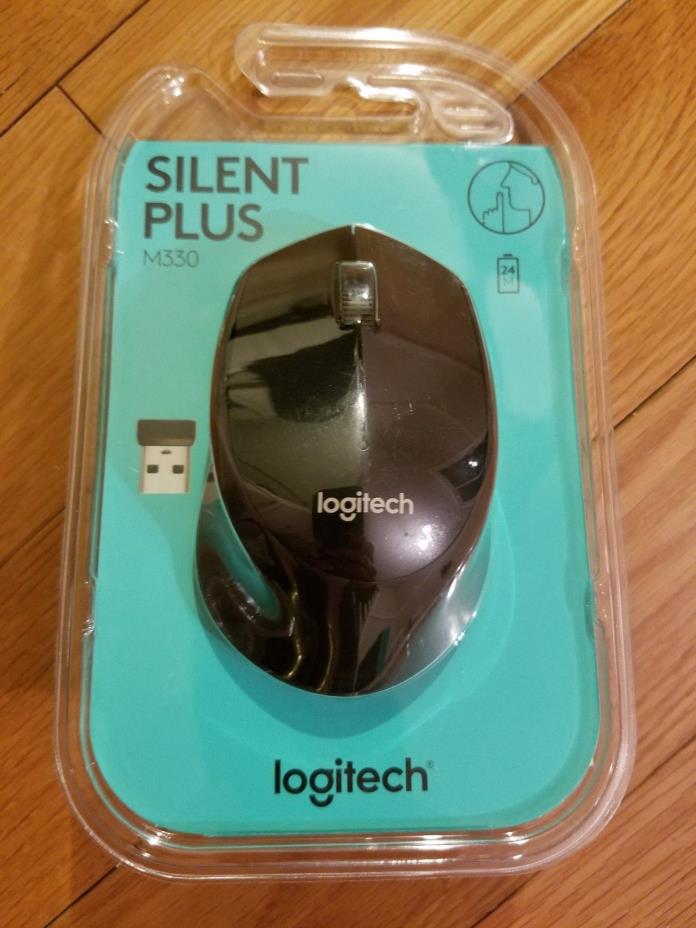 Logitech M330 Silent Plus Wireless Mouse (Black) - Brand New