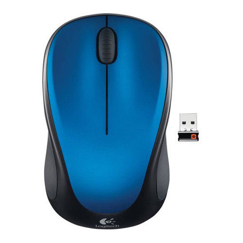 Logitech Wireless Mouse M317 with Unifying Receiver Steel Blue Color NEW