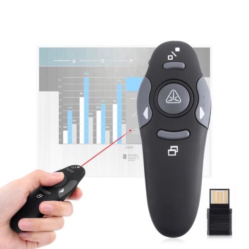 2.4GHz Wireless Presenter Laser Pointer Remote Control for PPT Presentation Hot