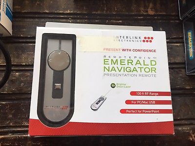 Interlink Remote Point Green Laser Emerald Navigator NIB VP4450