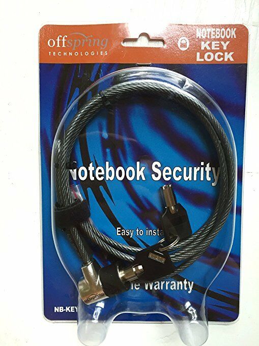 1 Piece Notebook Security Key Lock Cable