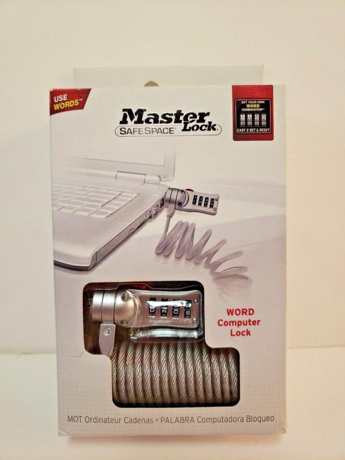 Master Lock Universal Security Cable Laptop Anti-Theft Computer New Combo Lock