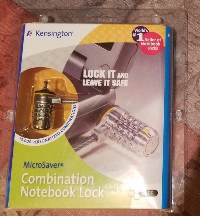 Kensington Microsaver Combination Notebook Lock K64344 NEW in Package Sealed