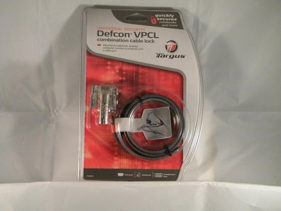 Defcon VPCL/Combination Cable Lock~Targus~NEW