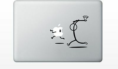 Macbook running from axe sticker pro air 11 13 15 17 retina laptop apple funny