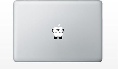 Macbook glasses bowtie decal sticker pro air 11 13 15 17 retina laptop cute mac