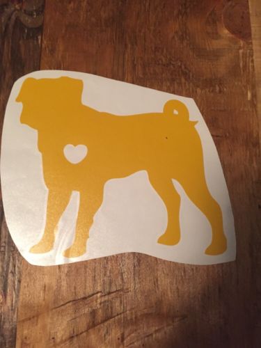 The Decal Guru I Love My Pug Vinyl Sticker Macbook New