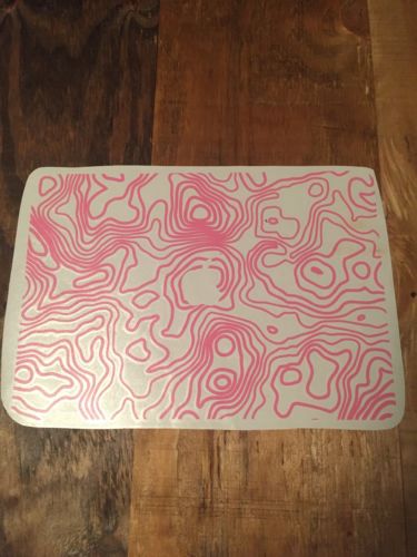 The Decal Guru Topographic Map Vinyl Sticker Macbook NEW