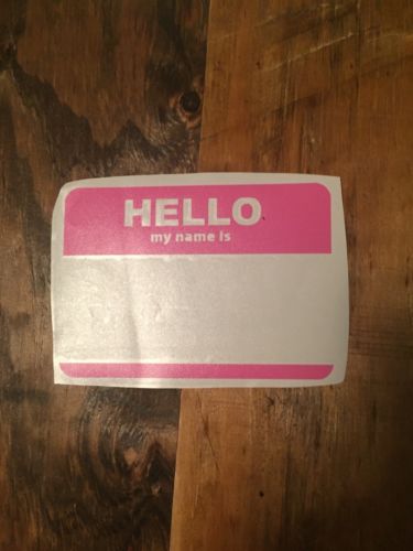 The Decal Guru Name Tag Macbook Vinyl Sticker NEW