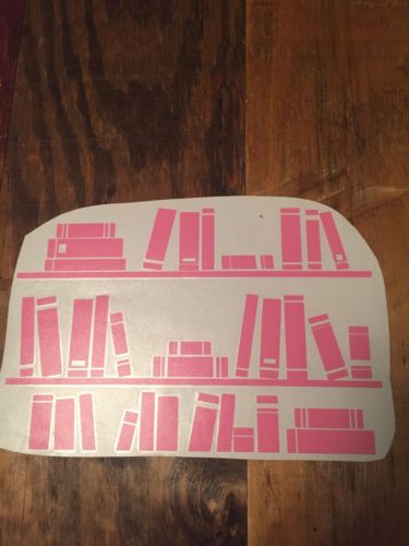 The Decal Guru Bookshelf Library Vinyl Sticker MAC 13x-bg