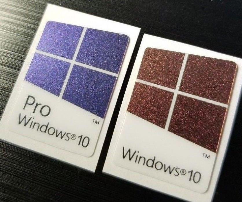 50x Windows 10 sparkle stickers