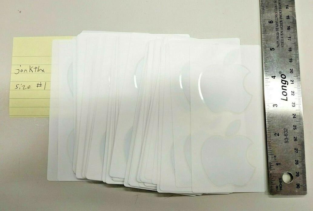 Apple Logo Sticker New Genuine Authentic Lot of 127 individual stickers