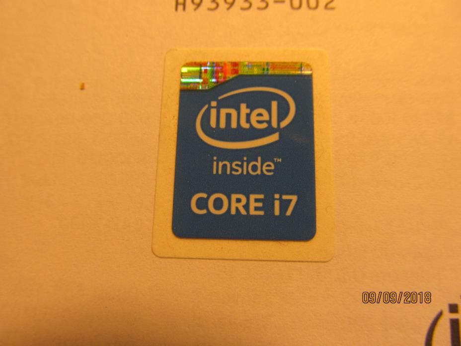 Intel Core i7 4th Generation Sticker Badge i7-4790 Haswell