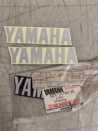 Yamaha Vintage Decal Lot Stickers 5 Oem Genuine Atv Utv Motorcycle Stickers