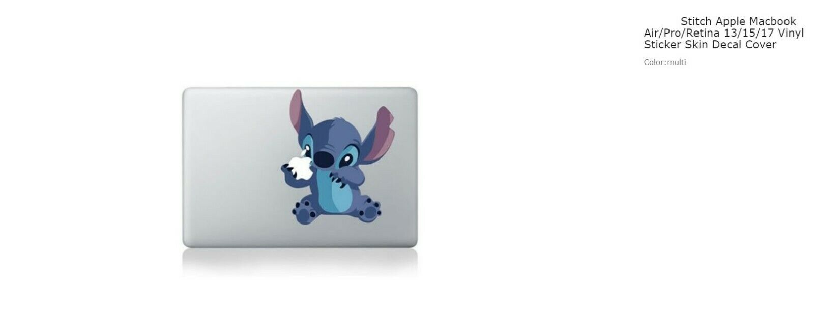 Lilo Stitch Apple Macbook Air/Pro/Retina 13/15/17 Vinyl Sticker Skin Decal Cover