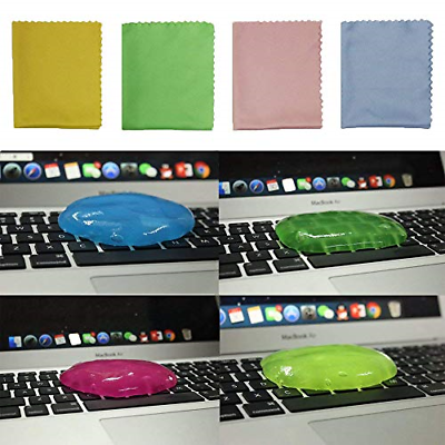 YELAIYEHAO 4 pack Super Soft Sticky Dust Cleaning Gel Gum for Computer Car PC 4