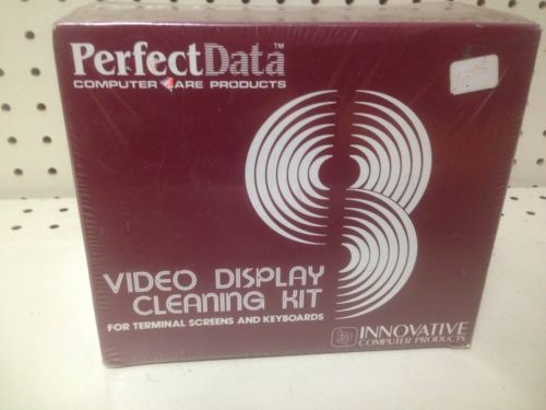 Video Display Cleaning Kit For Screens & Keyboards, Perfect Data, New / Sealed