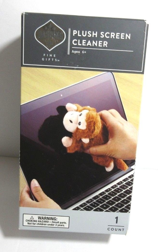 Monkey Computer TV Screen Cleaner Wipe Plush Dashing Fine Gifts New