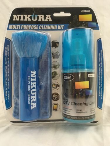 Nikura CL540 Multi Purpose Cleaning kit NIB Clean TV's Monitors GPS Cameras