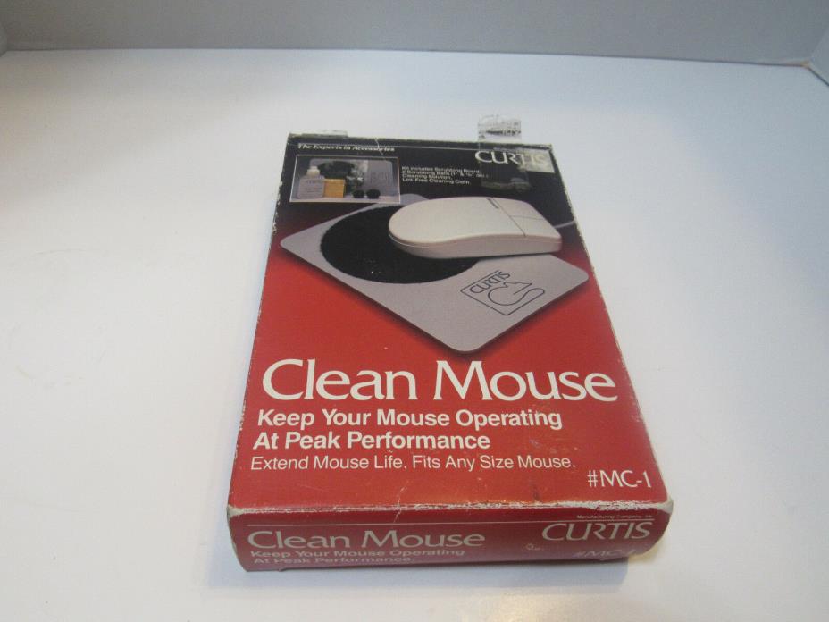 Curtis Clean Mouse #MC-1 Vintage Mechanical Mouse Cleaning Kit