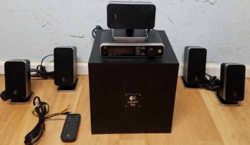 Logitech Z-5450 Computer Speakers Home Theater Digital 5.1 System Complete