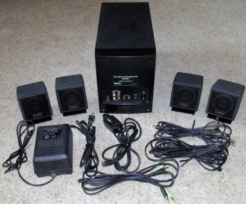 CAMBRIDGE SOUNDWORKS FOUR POINT SURROUND COMPUTER SPEAKERS; Set of 4: FPS1800