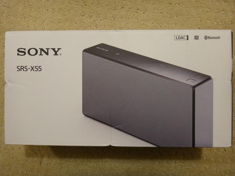 New Sony SRS-X55 Bluetooth Wireless Portable Speaker iPhone/Android W/ NFC Black