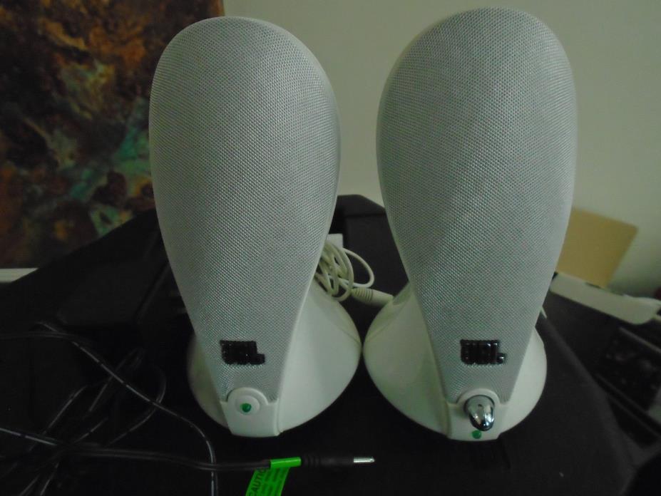 JBL Duet White Speaker System for Computer, Harman Multimedia with Power Cord