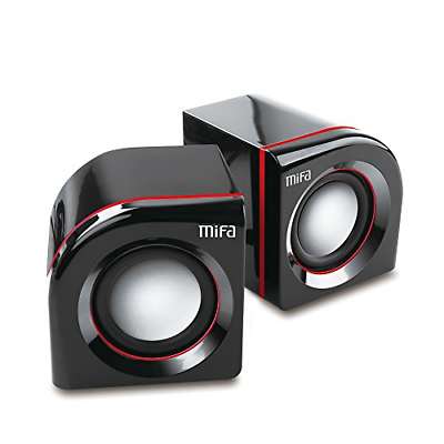 Computer Speakers, MIFA Multimedia Laptop 2.0 Stereo System USB Powered Wired PC