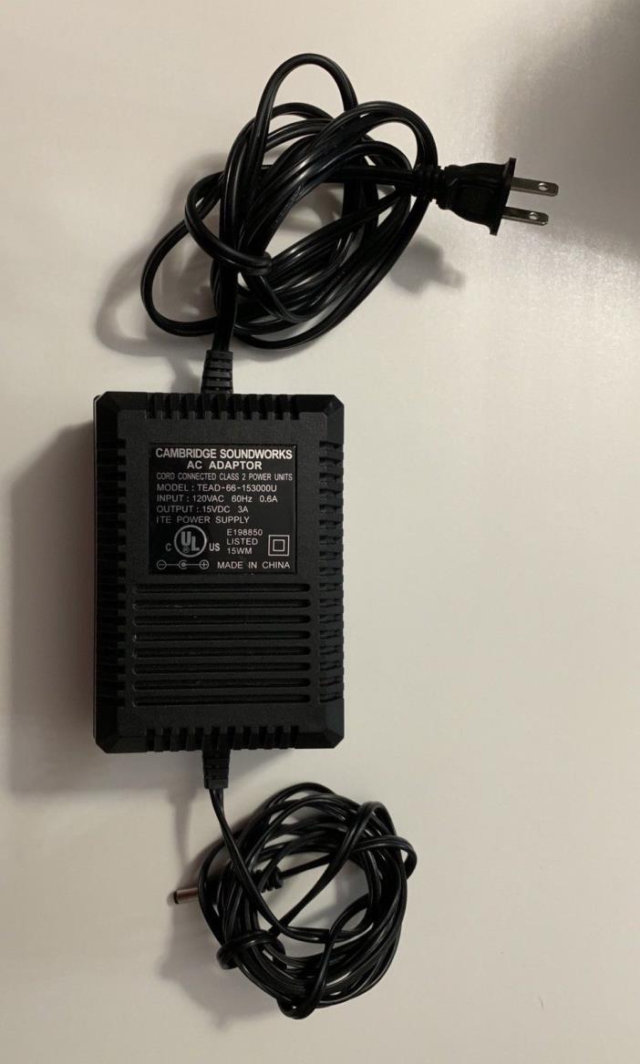Cambridge Soundworks TEAD-66-153000u Power Supply genuine oem 15v 3a pc speaker