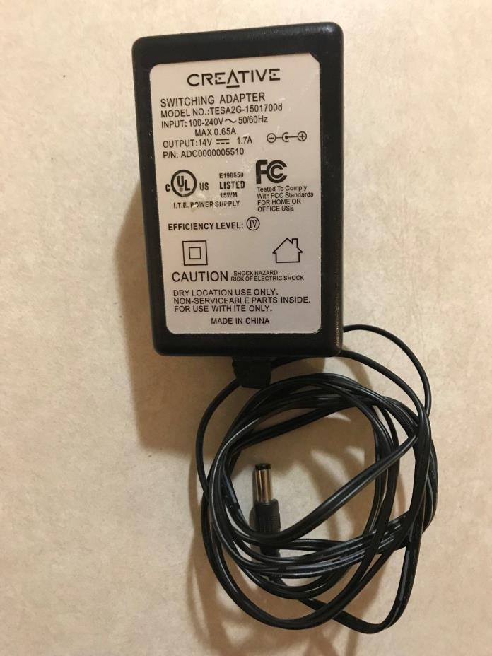 Creative computer speakers power adapter model TESA2G-1501700d