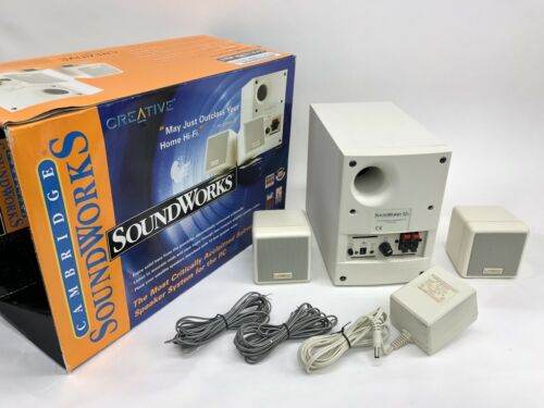 Computer Speakers & Sub Woofer Cambridge PC Works By Henry Kloss Great Sound! ??