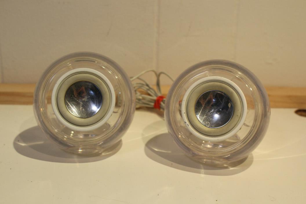One Pair Apple Pro Model No. M6531 Clear Pod Speakers