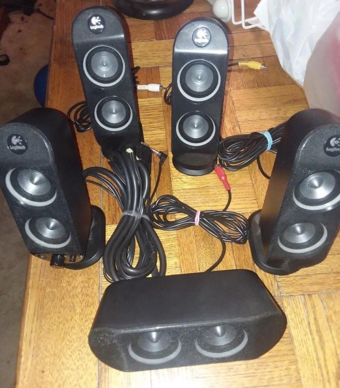 FULL SET! of 5-pcs REPLACEMENT Speakers for Logitech X-530 5.1-Channel