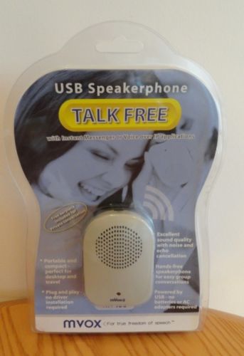 MVOX USB Speakerphone MV100 Talk FREE NEW Portable