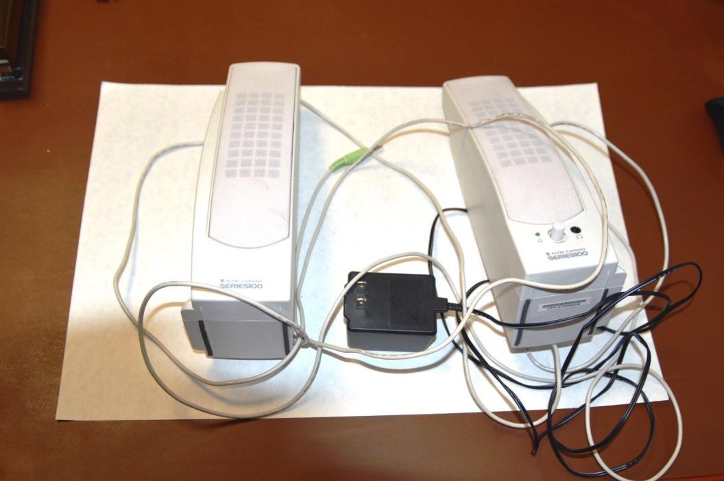 Altecx Lansing Series 120 speakers W/ transformer and computer audio wire
