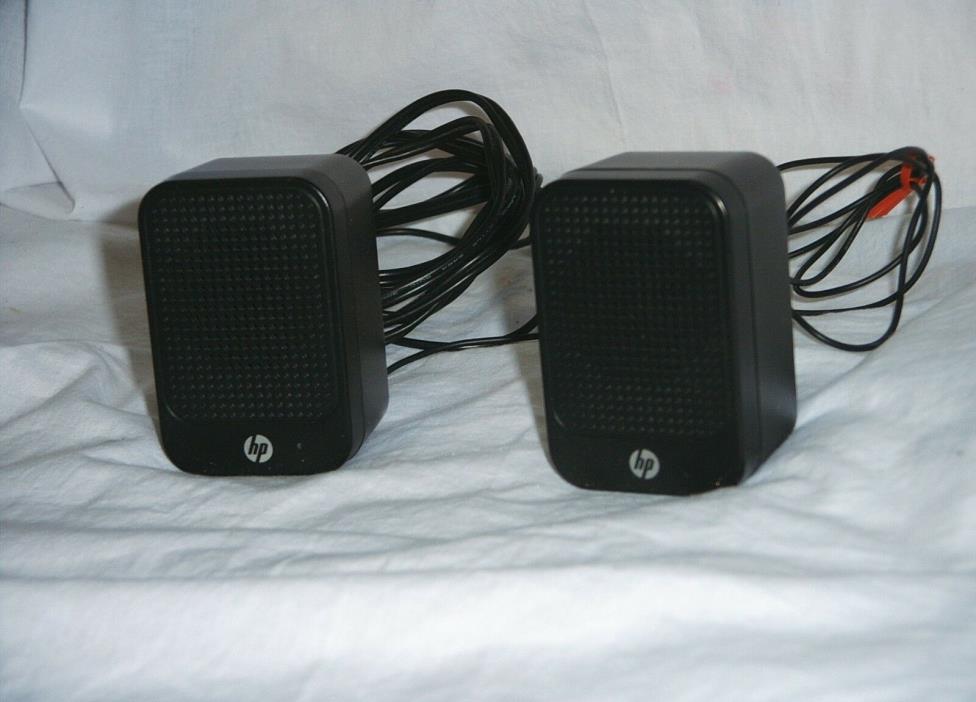 Set of Black Hewlett Packard Speakers - 2 3/4