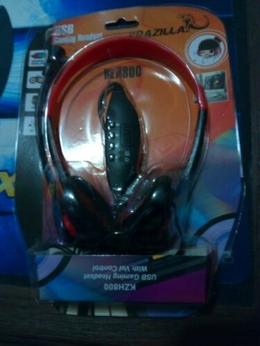Krazilla KZH200 USB Gaming Headset W/Microphone & Volume Control