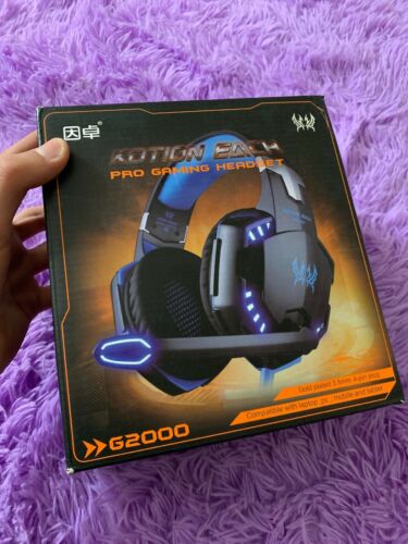 KOTION EACH G2000 PC Gaming Headset Over-ear Game Gaming Headphone Headset Blue