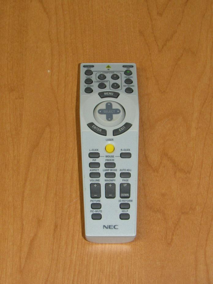 Genuine NEC RD433E 7N900801 Projector Remote Control - Tested Working