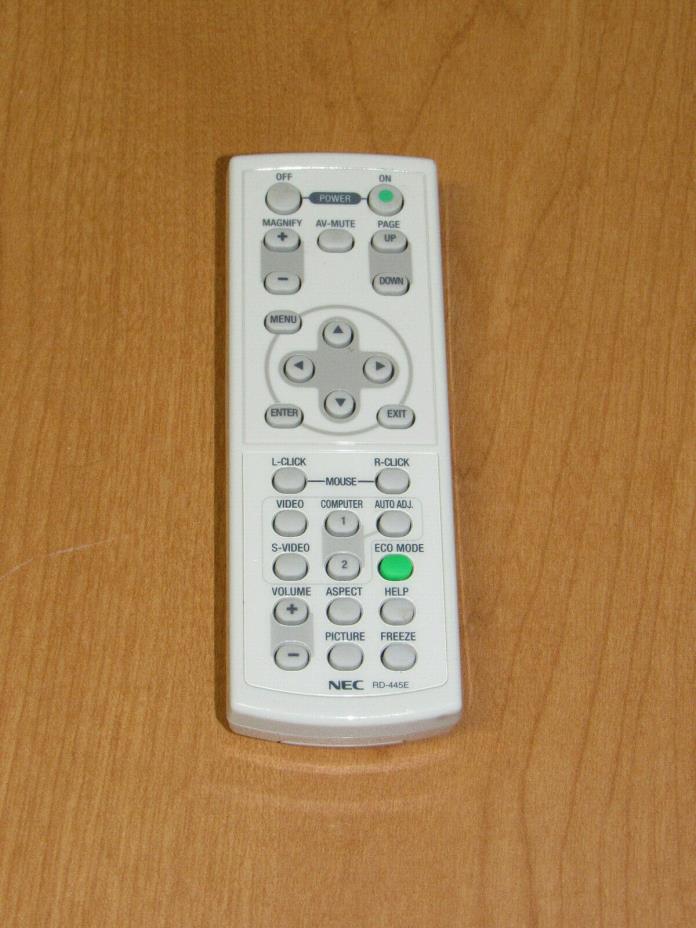 Genuine NEC RD-445E Projector Remote Control - Tested Working